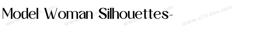 Model Woman Silhouettes字体转换